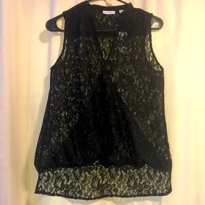 NWT NY&CO Lace Sleeveless Blouse